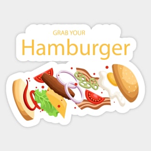 Grab Your Hamburger Sticker